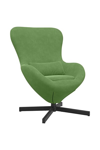 vidaxl Egg armchair Light green 63 x 73 x 90 cm Velvet