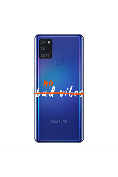Other Samsung A21S No bad vibes 2 Transparent Silicone TPU Θήκη