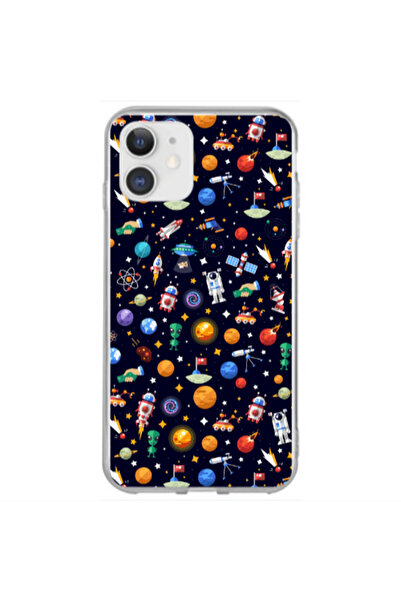 Other Apple iPhone 12 Small planets Transparent Silicone TPU Θήκη