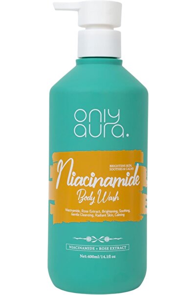 ONLY OnlyAura Niacinamide & Rose Extract Body Wash (400ml) – Soothing & Brigh...