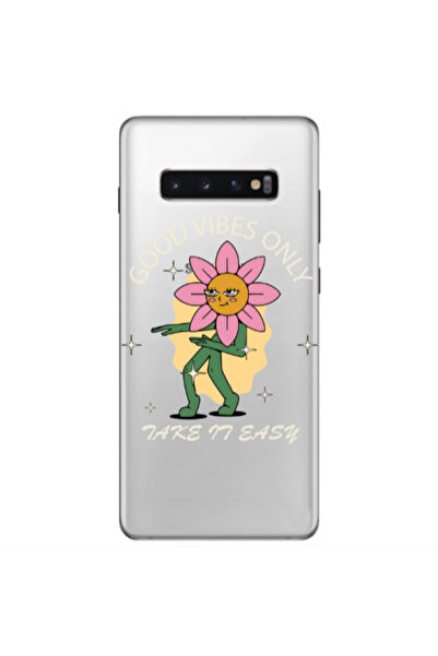 Other Samsung S10 E Good Vibes Only Transparent Silicone TPU Θήκη