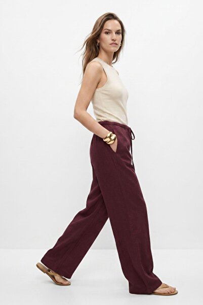 Rays Pantaloni slim cu buzunare elastice, culoare prună 8168A