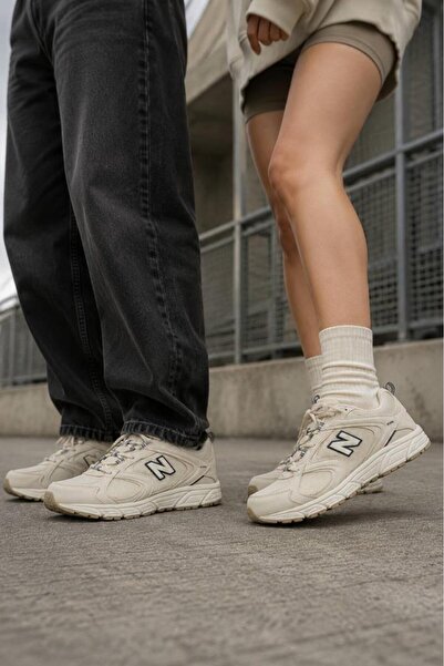 New Balance Lifestyle ML408BJ Bej Unisex Minimal Tasarım Günlük Ayakkabı