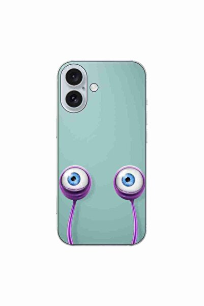 OEM Θήκη συμβατή με Apple iPhone 16 από σιλικόνη gel TPU με σχέδιο  "Μάτια Σα...