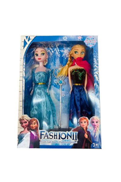 PlayFun Toy Top Bottom Set of 2 Dolls Type, Elsa Anna, Fashion Interactive Gi...