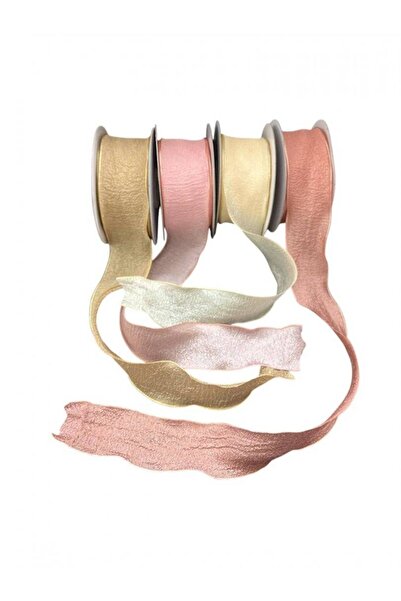OEM Crepe Silk Ribbon 4cm-18.2meters Salmon Pink