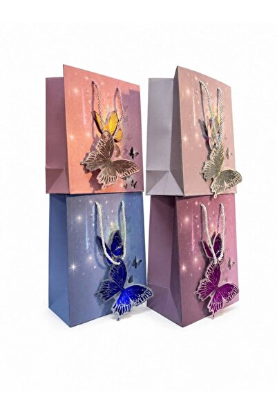 OEM Pungi cadou cu Fluturi 12/set 30x41.5x12cm
