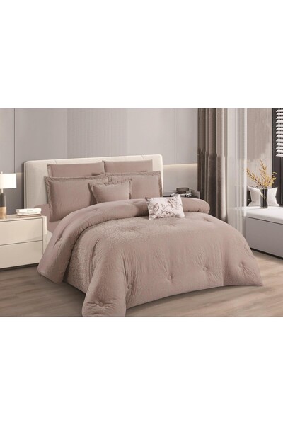 Barigo Nefren 8 Piece Summer Luxury Jacquard Premium Brushed Bedspread