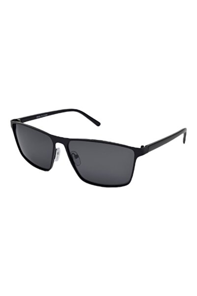 Tia Accesorii Polarized, rectangular sunglasses, P1532C1, black