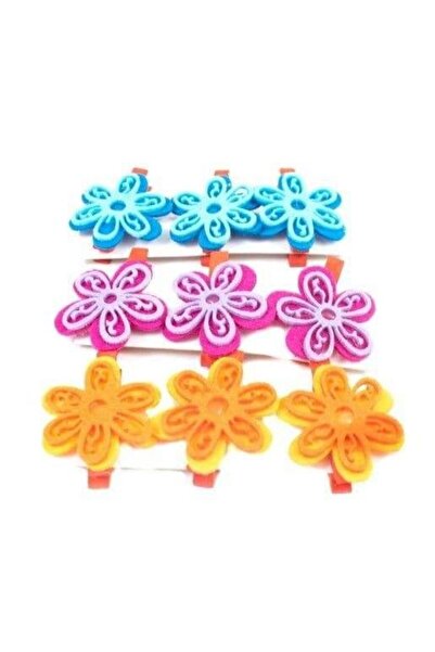 OEM Ornamente Din Fetru Pe Cleste Floare 3/Set Fuxia