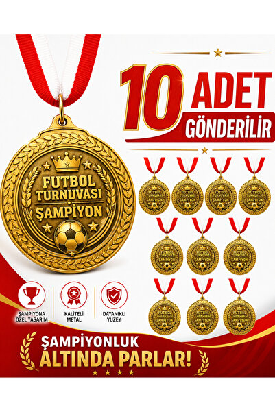 HiperAD Reklam Futbol Turnuvası Şampiyon Altın Madalya Metal | Ödül Madalyası...
