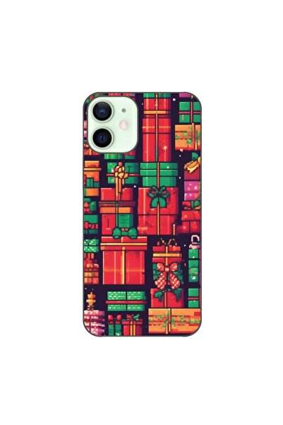 OEM Husa compatibila cu Apple iPhone 12 Mini Silicon Gel Tpu Model Pixel Art ...