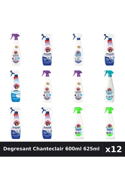 Chanteclair Set 12 Degresant Universal 600ml 625ml - 7 Arome: Lavanda, Lămâie...