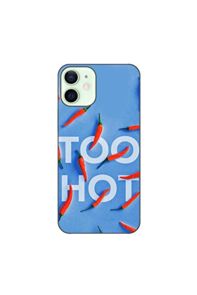 OEM Husa compatibila cu Apple iPhone 12 Mini Silicon Gel Tpu Model Mesaj Too Hot