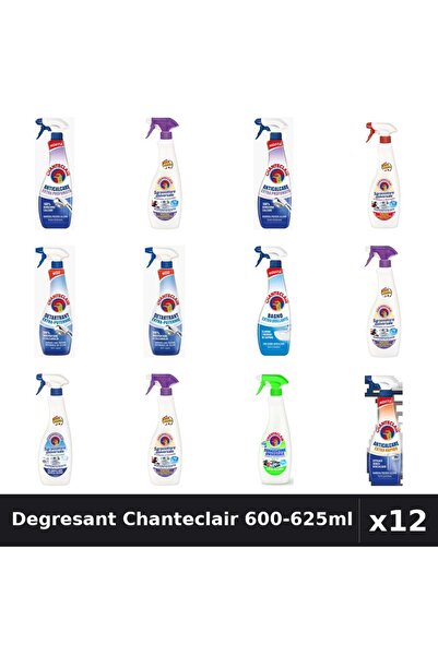 Chanteclair Set 12 Degresant Universal 600-625ml - 8 Arome, Anticalcar, Detar...