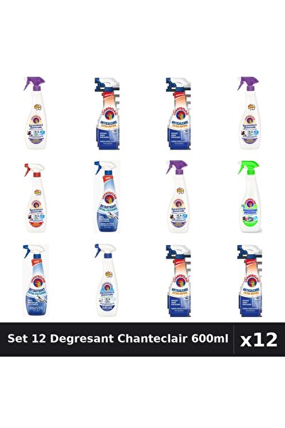 Chanteclair Set 12 Degresant Universal 600ml - Bicarbonat, Extra Puternic, Ex...