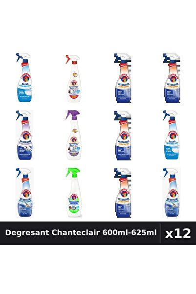 Chanteclair Set 12 Degresant Universal 600ml-625ml - 7 Arome, Anticalcar, Det...
