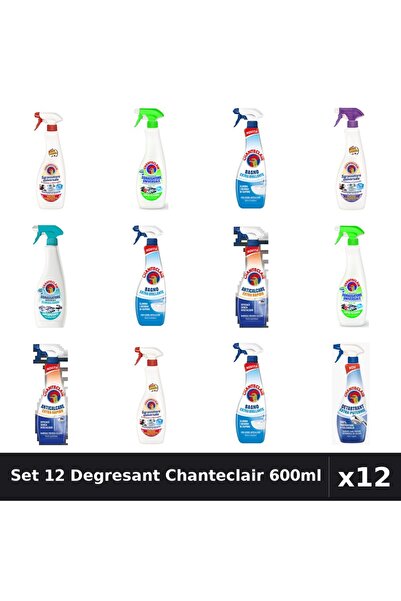 Chanteclair Set 12 Degresant Universal 600ml - Anti-Miros, Extra Puternic, Ex...