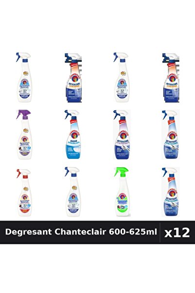 Chanteclair Set 12 Degresant Universal 600-625ml - 8 Arome, Bicarbonat, Lavan...