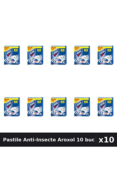 Aroxol Pachet 10 Pastile Anti-Insecte - Protecție Eficientă Căpușe, Gândaci, ...