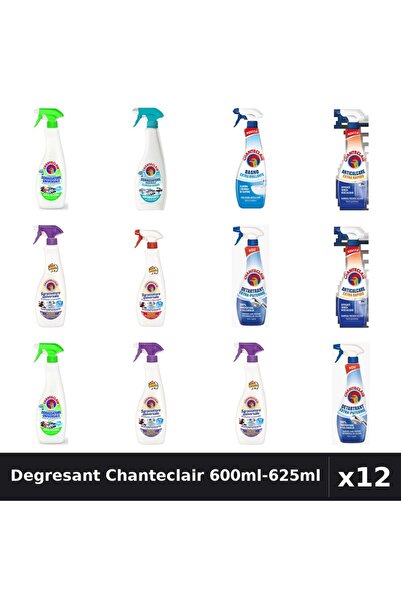 Chanteclair Set 12 Degresant Universal 600ml-625ml - 8 Arome Asortate, Antica...