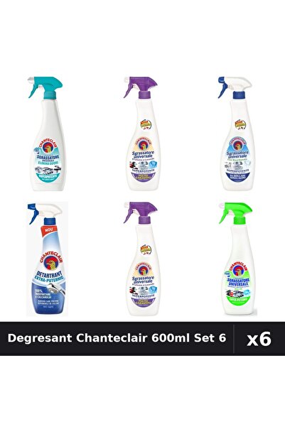 Chanteclair Set 6 Degresant Universal 600ml + Detartrant 625ml - 6 Arome