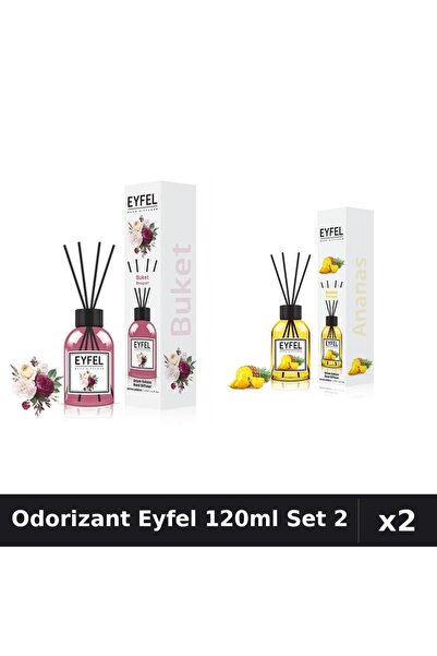 Eyfel Set 2 Odorizante Camera Betisoare - Bouquet, Ananas - 120ml Parfum