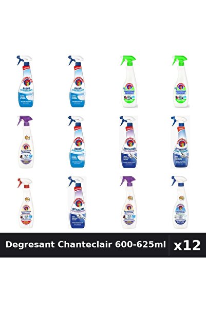 Chanteclair Set 12 Degresant Universal 600-625ml - 8 Arome, Anticalcar, Detar...