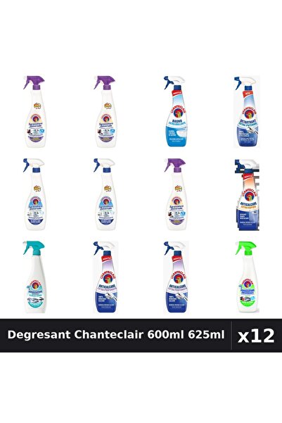 Chanteclair Set 12 Degresant Universal 600ml-625ml - 8 Arome, Anticalcar, Det...