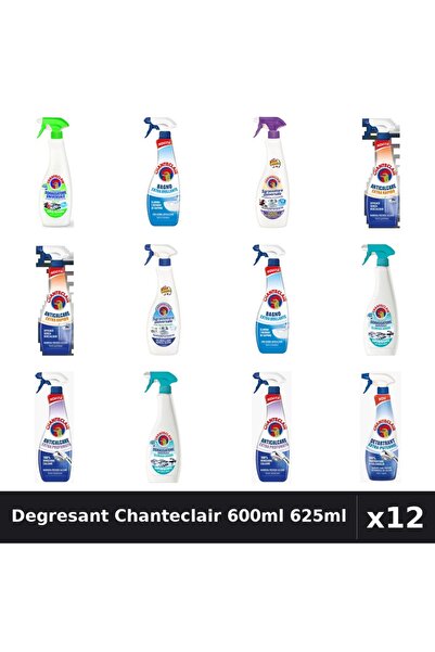 Chanteclair Set 12 Degresant Universal 600ml 625ml - Lămâie, Bicarbonat, Mosc...