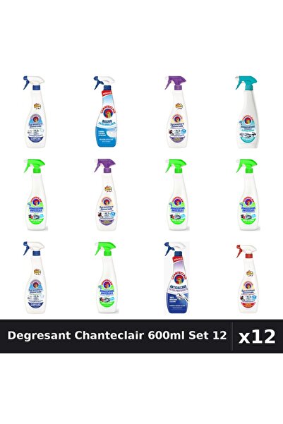 Chanteclair Set 12 Degresant Universal 600ml-625ml - 8 Arome, Anticalcar, Bic...
