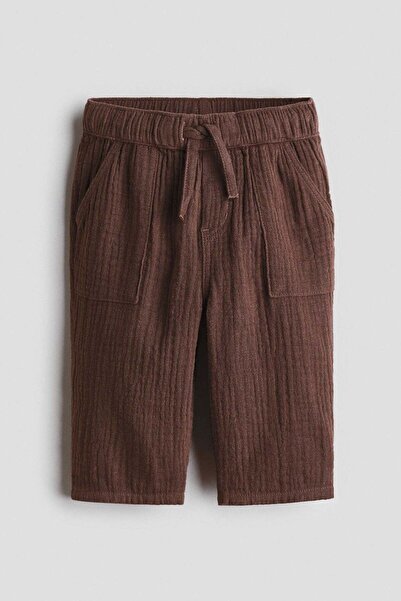 H&M Cotton muslin trousers