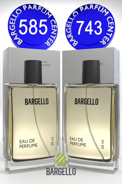 Bargello 585 Erkek Parfüm Floral 50 ML EDP + 743 Erkek Parfüm Woody 50 ML EDP