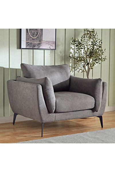 Home Box Lucina Armchair Fabric Sofa Grey