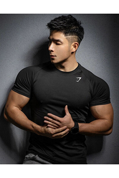 Sthxyfaith Mens Raglan Sleeve Workout T Shirt Quick Dry Stretch Athletic Gym ...