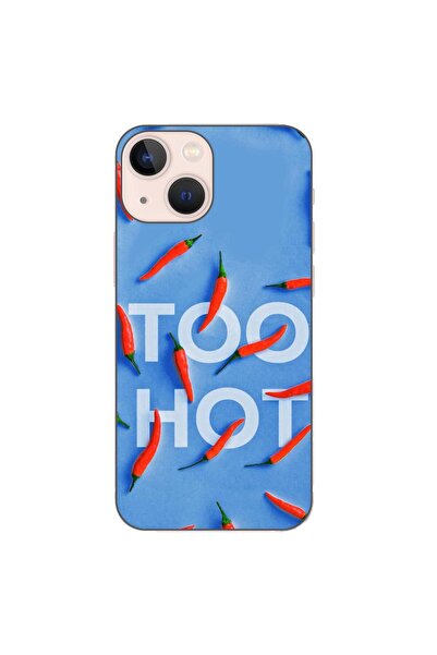 OEM Husa compatibila cu Apple iPhone 13 Mini Silicon Gel Tpu Model Mesaj Too Hot