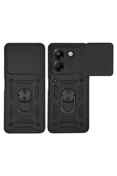 Sonique Θήκη Ring Armor CamPro για Xiaomi Poco M7 Pro 5G Μαύρο