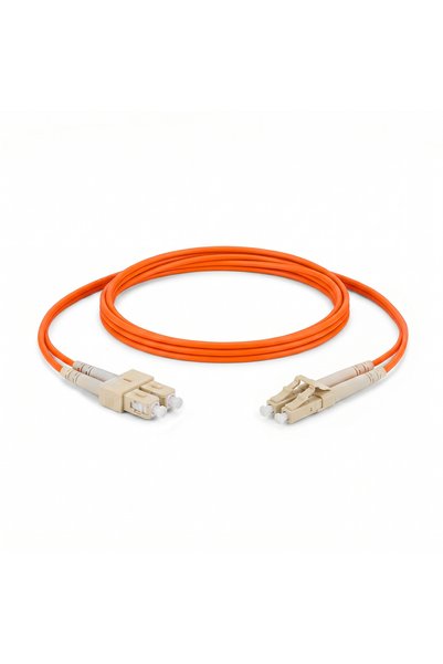 ALFAFONET Sc/Pc-Lc/Pc Multimode Om2 Duplex 1 Meter Fiber Patch Cord
