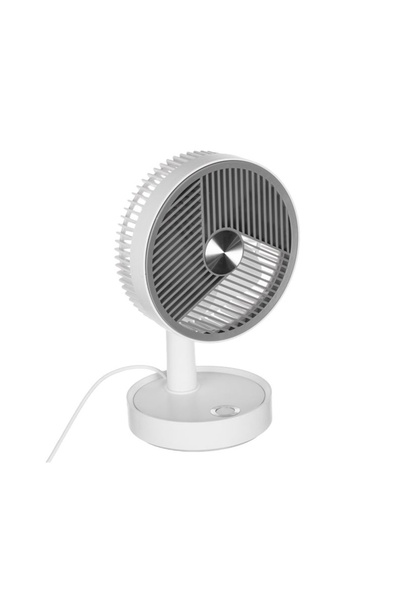 Zet White-Gray Fan with USB, Ø13 cm, 4W, Compact, Ideal for Office or Home