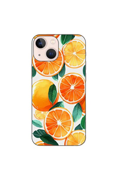 OEM Husa compatibila cu Apple iPhone 13 Mini Silicon Gel Tpu Model Oranges