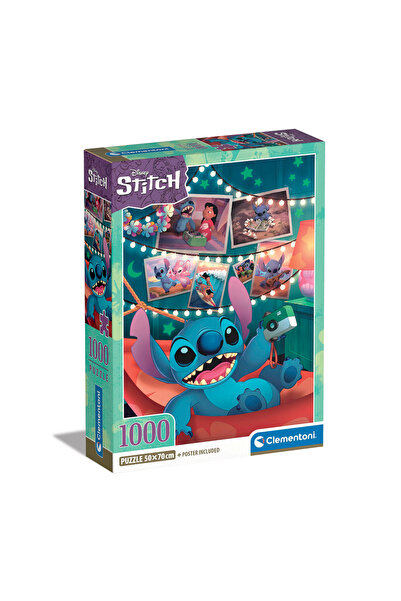 CLEMENTONI Παζλ High Quality Collection Disney Stitch 1000 τμχ - Compact Box