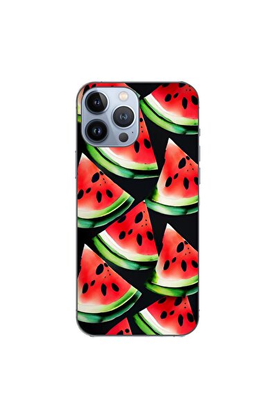 OEM Husa compatibila cu Apple iPhone 13 Pro Max Silicon Gel Tpu Model Waterme...