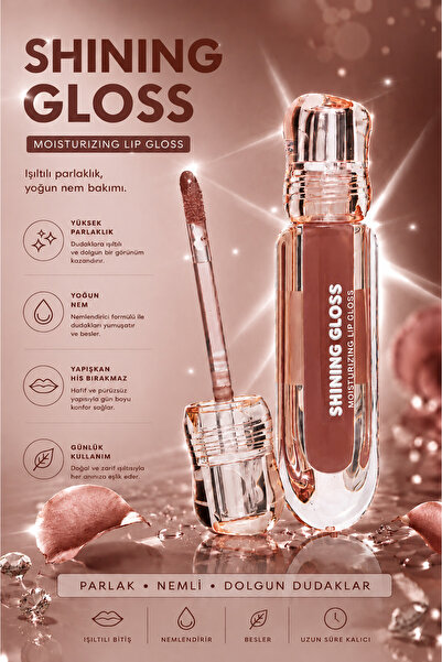SETBEAUTY KAHVERNGİ DUDAK PARLATICI RUJ – SHINING LİP GLOSS 06