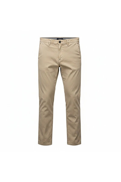 Genaric Jeff Banks Men's Slim Fit Beige Chino Pants
