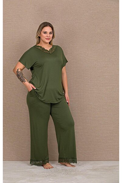 Lady Lingerie Short Sleeve Plus Size Women's Pajama Set
