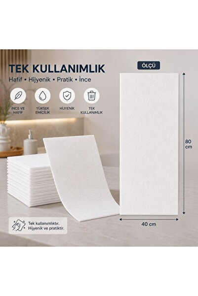 Sarfhan Genel Kullanım Amaçlı Tek Kullanımlık Havlu 20 Adet 40x80 cm