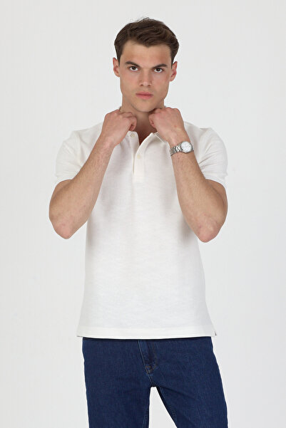 ENQUE Polo Neck Short Sleeve T-Shirt