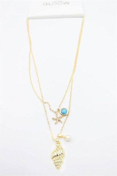 Marsilyan Nvdn- Ieg - Seashell Necklace - Gold Iegrs-Nvdn1