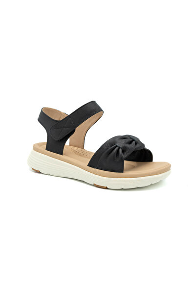 FORMAZIONE Women's Sandals made of natural Leather , velcro closure, comforta...