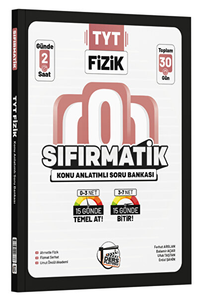 Ders Platosu Sıfırmatik Konu Anlatımlı Soru Bankası 30 Günde TYT Fizik Kamp K...